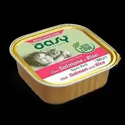 Oasy adult sterilized tasty pate with salmon and rice 100g
