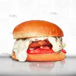 Mushroom chicken burger
