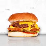 Piko burger (cheese+chiken scallops+ bacon)