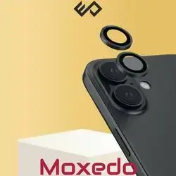 Moxedo Camera Lens Protector Aluminum Alloy with Easy Installation Tool Compatible for iPhone 16 6.1 inch/iPhone 16 Plus 6.7 inch – (Black)