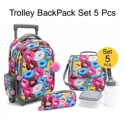 Trolley Bag School Set 5pcs