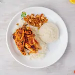 Chicken With Rice On Charcoal 