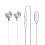 REMAX HEADPHONE TYPE-C WIRED FOR CALLS MUSIC RM-711A SILVER