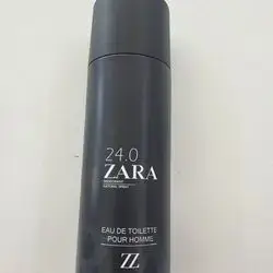 black Zara 24.0 Deodorant Natural Spray for men (معطر)زارا