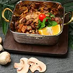 Meat with Onions and Mushroom
