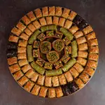 Mixed Baklava With Pistachio Tray