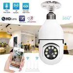 360° WiFi Camera Light Bulb Home Security Wireless Waterproof CCTV Cam 1080P HD