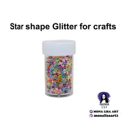 star shape glitter, for hand made,1puck