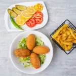 Kibbeh Meal With Appetizers 4 Pieces