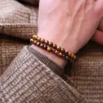 Tiger Eyes & Oak Jasper Bracelet