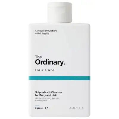 The Ordinary Sulphate 4% Cleanser for Body and Hair, Gentle Daily Cleanser