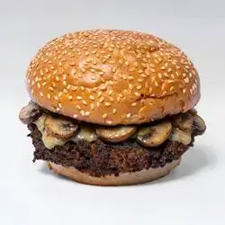بەرگری قارچک (پەنیری قارچک و گۆشتی خۆماڵی)