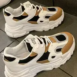 Women's Sports Shoes with Thick Sole, Round Toe and Cute Panda Design, Featuring Breathable  Size:39