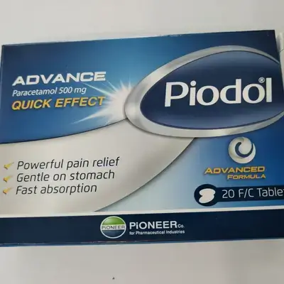 Piodol paracetamol advance quick relief 20tabs pioneer