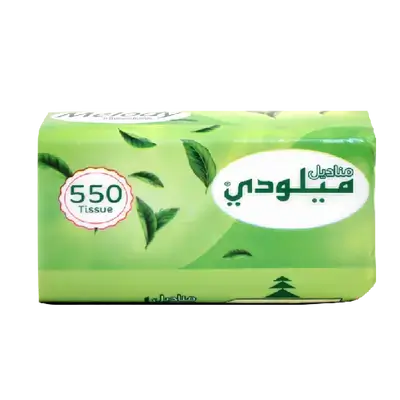 Melody Facial Tissue 1ply X550s