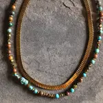 Oak Jasper & Imperial Jasper Stone Necklace