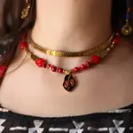 Hawry &Coral Necklace