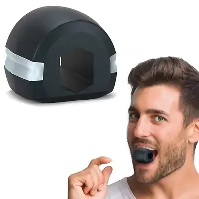 Jaw Exerciser by Mondy Moo, Face & Neck Toner, Exerciser Ball, Jawzrsize, Fitness Ball (black)