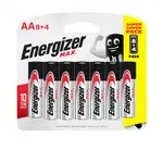 Energizer Max Battery Aa 8+4 Pcs