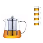 Tea Pot W/strainer With Cup 4pcs