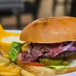Halal Beef Bacon Burger