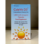 Colevit  D3  1000 Iu  (30 Cap )