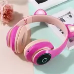 Cat Headset High-quality Wireless Cat Ear Headphones Can Be Connected To A Variety Of Devices With Led Light
