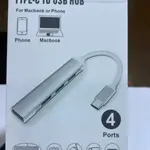 Type-c  to usb HUB  For macbook or phone  4ports keyboard  Gamepad  mouse  Udisk  USB-C