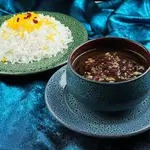 Fesenjan stew with rice