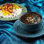 Zereshk Polo With Qurma Sabzi