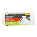 Carrefour White Trash Bags, 20x30g