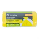 Carrefour Lemon Trash Bags XS, 30 Pieces