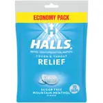 HALLS Relief Mountain Menthol Sugar Free 70 Cough Drop
