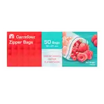 Carrefour Zipper Bags, 50 Count
