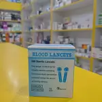 Blood Lancets Blue  100 Sterile Lancets