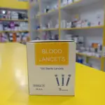 Blood Lancets Whithe Color 100 Sterile Lancets