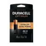 Duracell Battery Optumum Aa4