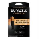 Duracell Optimum Type AA Alkaline Batteries, 8 Pieces