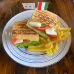 Flat Farmer Bread Tomato And Mozzarella