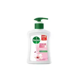 Dettol Skincare Liquid Handwash Pump, Rose & Sakura Blossom Scent, 200ml