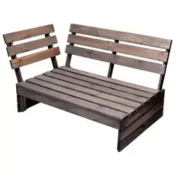 Pallet Bench Wıth Armrests