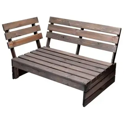 Pallet Bench Wıth Armrests