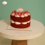 Red Velvet Round Piece