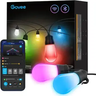 Govee RGBIC S14 Bulb String Lights H7020