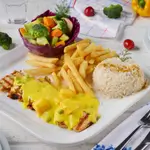 Chicken With Curry Sauce Platter