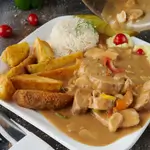Chicken Stroganoff Platter
