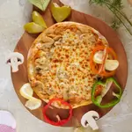 Chicken Slices With Mushroom & Kashkaval Manaqish