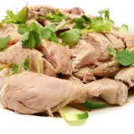 Steamed Chicken With Rice And Broth