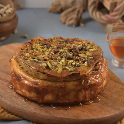 Honey Baklava Cheesecake