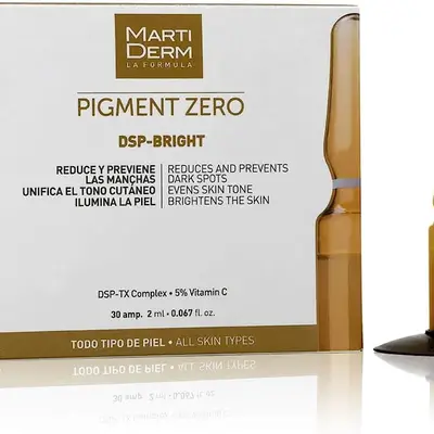 Martiderm أمبولات بيجمنت زيرو Dsp-Bright المضادة للبقع الداكنة